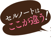 セルノートはここが違う！